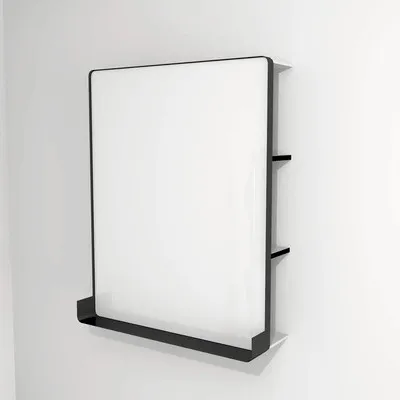 Obrázek produktu pro LED zrcadlo do koupelny s osvětlením Devo Sonus 2.0 s poličkou 75,5 x 94 cm IP 44 bílá/černá SO2-LU75x94x27-F01