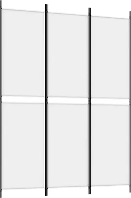 Produktbild von 3-tlg. Paravent Weiß 150x200 cm Stoff