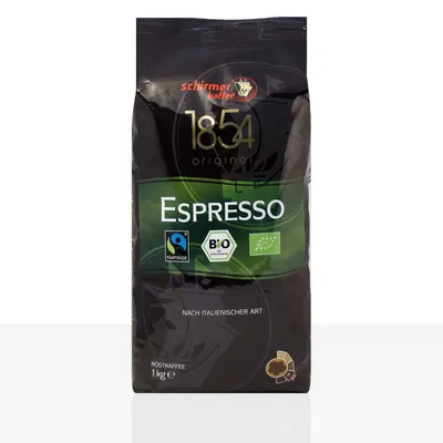 Image de Schirmer 1854 TransFair EspressoFairtrade - 1kg de café en grains