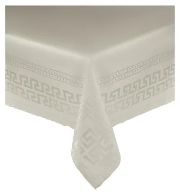 Produktbild von Tischdecke, fleckenabweisend, teflonbeschichtet, elegant, griechische Art 110x160 Cremig
