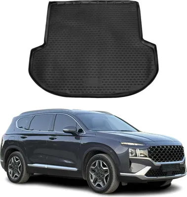 Obrázek produktu pro Rohož do bot Vložka do bot pro Hyundai Santa Fe 2017-2021 Rubber TPE Black