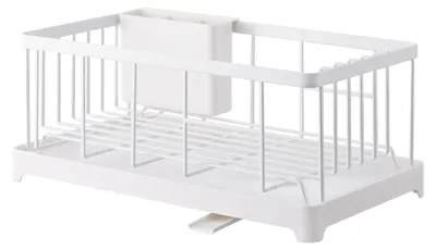 Obrázok produktu pre Odkvapkávač riadu Yamazaki Tower Wire, biely