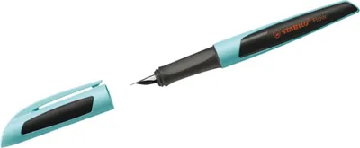 Produktbild von Füller Flow Sporty M hellblau/schwarz inkl. 1 Standardpatrone Packung mit 3 Stück