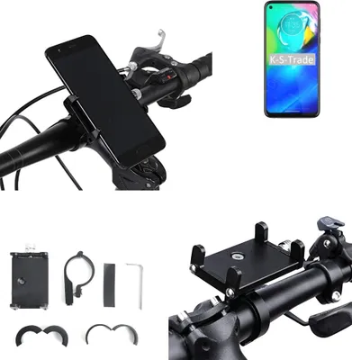 Produktbild von K-S-Trade Handyhalterung für das Fahrrad kompatibel mit Motorola Moto G Power Halter Lenkstange Fahrradhalterung Motorrad Bike Mount Befestigung