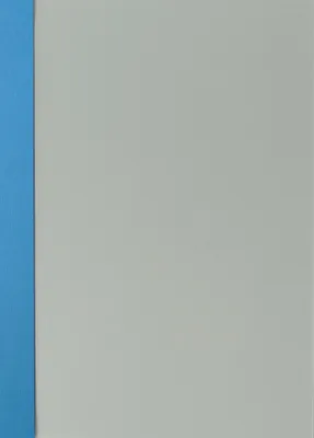 Produktbild von Abdeckfolie satiniert mit Kartonrand in Leinen-Struktur für Surebind, Farbe hellblau, 100er Pack mit Rückendeckel