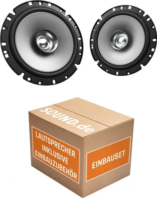 Produktbild von Kenwood KFC-E1754 - 16,5cm 160mm Lautsprecher Boxen Paar 180Watt - Einbauset passend für VW Golf 5 - justSOUND