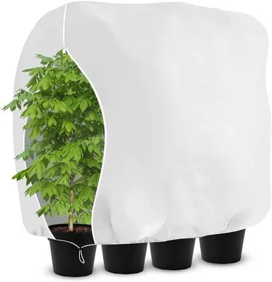 Obrázok produktu pre Uniqoos® ochranná clona na kvetináče, 200 x 240 cm, priedušná textília – ochrana proti mrazu a poveternostným vplyvom pre balkón, terasu a záhradu