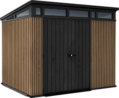 Produktbild von KETER Pent Signature Gartenhaus 9X7 279 X 226 X 216 cm Braun 259821
