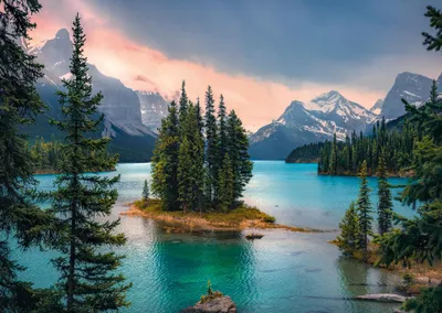 Produktbild von Ravensburger Puzzle Kanada, Maligne Lake - 1000 Teile Puzzle für Erwachsene