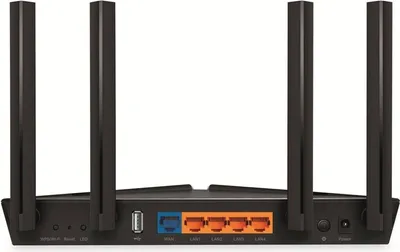 Obrázok produktu pre TP-Link Archer AX20, Wi-Fi 6 (802.11ax), Dvojpásmový (2,4 ghz/5 ghz), Ethernet / LAN pripojenie, Čierna, Stolový smerovač