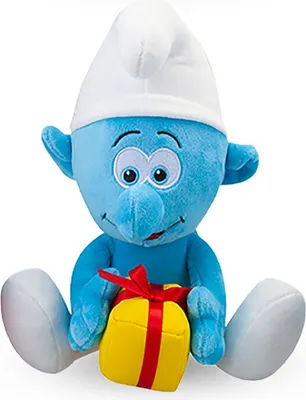 Produktbild von Die Schlümpfe Kuscheltier Plüschtier Jokey Schlumpf Geschenk Schlumpf Stofftier Plüschfigur 23 cm sitzend