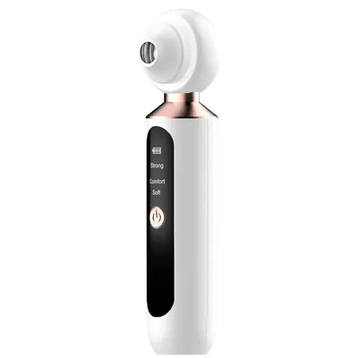 Produktbild von LED-Mitesser-Entferner, 3 Saugstufen, 3 Silikonaufsätze, USB aufladbar, sichtbares Vakuum, Porenreiniger für Gesicht & Aknepflege