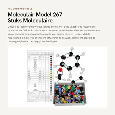 Image de Kit de construction moléculaire - 267 pièces - Modèle 267