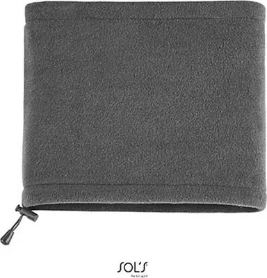 Produktbild von SOLs 00597 | Fleece Schal / Mützen Kombi für den Winter - Farbe: Charcoal Grey (Solid) - Größe: 25 x 23 cm