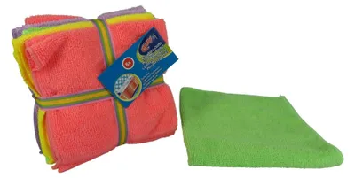 Imagen del producto de Toallitas microfibra Difuzed, 30x30 cm, paquete de 8 unidades, color surtido