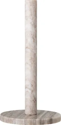 A marble paper towel holder on a white background.