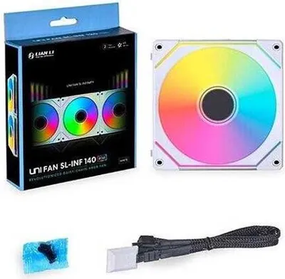 Immagine prodotto di Lian Li UNI FAN SL-INF 140 ARGB Ventola PWM - 140 mm, bianco