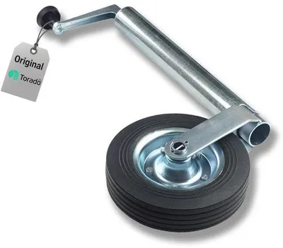 Productafbeelding van Steunwiel voor Aanhanger met Rubberen Banden 48 mm