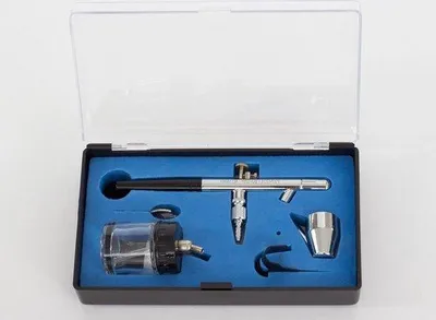 Produktbild von Famanu Double-Action Airbrush mit 0,35 mm Düsenkopf - Schwarz