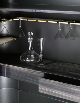 Produktbild von Barschrank Möbel Design Kabinett Wohnzimmer Massivholz Schrank Möbel Bizzotto