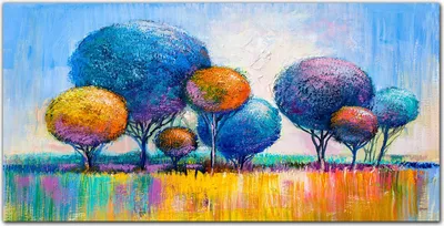 Produktbild von Coloray Bild aus Acryl 140 cm x 70 cm - Wohnzimmer Bild auf Acrylglas Wanddekoration Gehärtetes Acryl Dekoration Küche - Malerei Baum