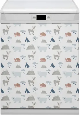 Produktbild von Magnetmatte Geschirrspüle Abwaschbar Küche Magnete  Nachbildung 60x70 cm  - Waldtiere