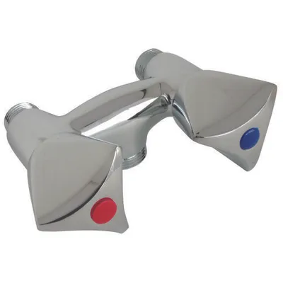 Produktbild von SOMATHERM FOR YOU – Mischbatterie mit Chromoberfläche – Achsabstand 80 mm – M15/21, M20/27 – Ventilkopf 18/150