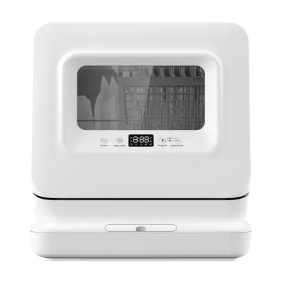Produktbild von Geschirrspüler mit 5 Programme Wasserenthärter 360° Sprüharme 5,7L Wasserverbrauch Mini Tischgeschirrspüler Tischspülmaschine