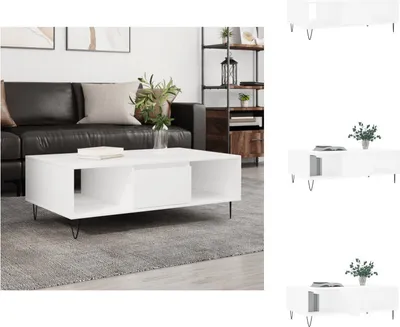 Produktbild von vidaXL Couchtisch Weiß 104x60x35 cm Holzwerkstoff -  Couchtische