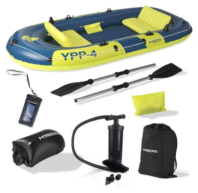 Produktbild von Hoberg 4-Sitzer Schlauchboot YPP-4 Freizeitspaß auf dem Wasser 4 Personen