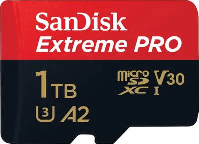 Produktbild von SanDisk Extreme PRO microSDXC UHS-I 1 TB Speicherkarte für 4K-Videos