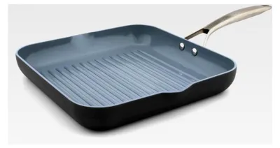Produktbild von Keramik-Grillpfanne, quadratisch, antihaftbeschichtet, 27,9 cm, Grau