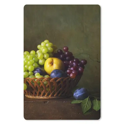 Produktbild von MuchoWow® Mauspad Mousepad Rustikal - Obst - Korb - Stilleben 18x27 cm - Mousepads - Maus Mat - Pad - Mausunterlage