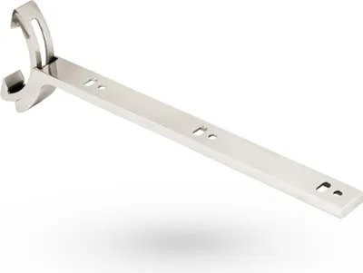 Produktbild von Regalträger Winkelkonsole Regalkonsole aus Edelstahl / poliert / verstellbar für Dachschrägen / Design trifft auf Funktion
