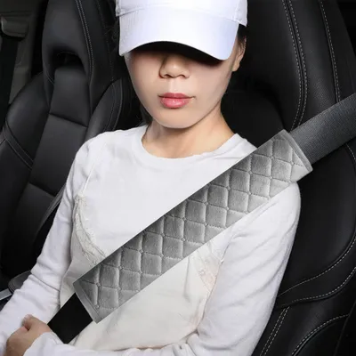 Immagine prodotto di Cuscini per cinture di sicurezza per auto, 2 pezzi, grigi, 27 cm