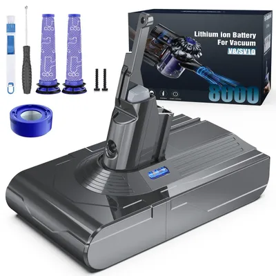 Produktbild von Morpilot V8 Akku 8000mAh, Ersatzakku für Dyson Absolute Animal Motorhead Exclusi