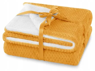 Produktbild von AmeliaHome Kuscheldecke Orange Zweilagig 220x240cm