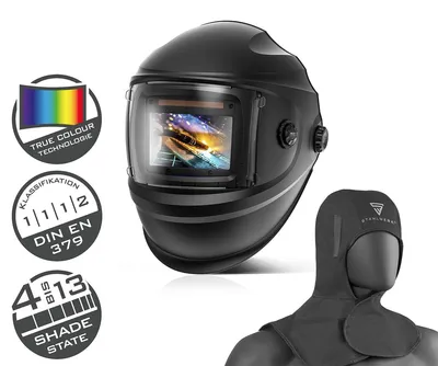 Produktbild von STAHLWERK Automatik Schweißhelm BULLET 1/1/1/2 Schweißschild mit Schweißhaube