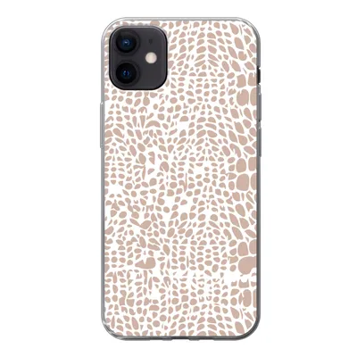 Produktbild von MuchoWow® Handyhülle Schutzhülle Hülle für iPhone 12 mini Tiermuster - Rosa - Schlange Silikon Softcase Handy Hülle - Bild