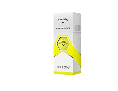 Produktbild von Callaway Supersoft 2023 Yellow Basic 12 Golfball