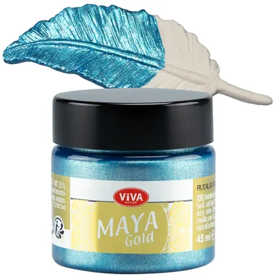 Produktbild von ViVA DECOR Maya Gold 45ml - Eisblau