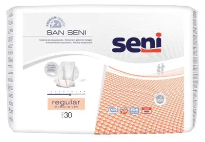 Produktbild von Seni San Regular Inkontinenzvorlage - 30 Stück - B00NA7A9V0 | Packung (30 Stück)