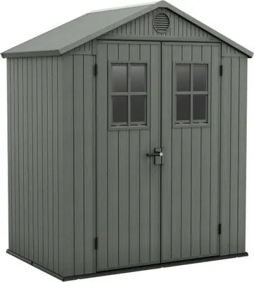 Produktbild von Dmora Gartenhaus Osoyoos 190x122x221h cm Grün, Wetterfest mit Fenstern
