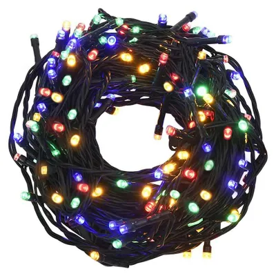 Image de vidaXL Guirlande lumineuse LED avec 2000 LED multicolore 200 m PVC