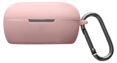 Produktbild von kwmobile Schutzhülle für Bose QuietComfort Earbuds Hülle - TPU Silikon Case für Kopfhörer Ladecase - stoßfestes Cover mit Karabiner - Altrosa