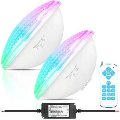 Productafbeelding van LED Zwembad PAR56 54W RGBW met afstandsbediening en IP68 waterdicht