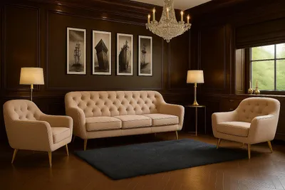 Produktbild von Wohnzimmer-Set BENITO 3: 3-Sitzer Sofa + 2 Sessel – Stil, Komfort und Funktionalität für Ihr Zuhause