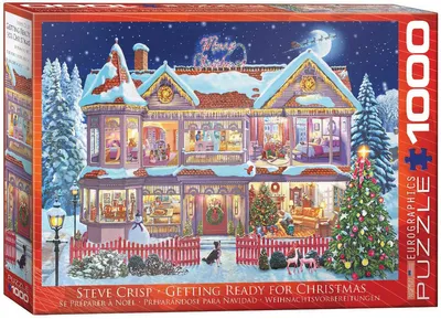 Image de Noël enchanté - Puzzle de 1000 pièces au format 68x48 cm