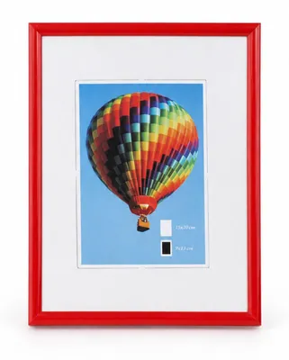 Produktbild von Ideal Life Kunststoff Bilderrahmen Wanddeko Collage Poster Bilder Foto Rahmen - Farbe: Rot | Format: 15x20