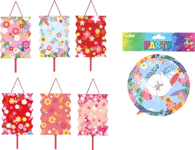 Obrázok produktu pre Lampionový valec 16 cm Kvety